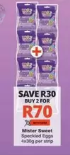 Mister Sweet - Speckled Eggs 4x30g per strip