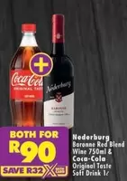 Coca cola - Red Blend Wine & Original Taste Soft Drink
