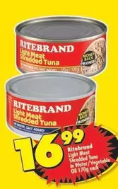 Ritebrand - Light Meat Shredded Tuna
