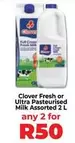 Clover - Fresh or Ultra Pasteurised Milk Assorted