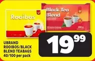 ROOIBOS/BLACK BLEND TEABAGS