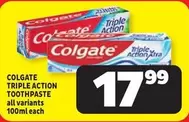 Colgate - Triple Action Toothpaste