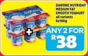 Danone - MEDIUM FAT SMOOTH YOGHURT