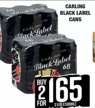 Carling - BLACK LABEL CANS