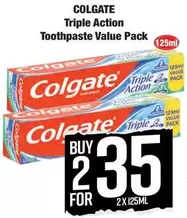 Colgate - Triple Action Toothpaste Value Pack