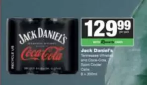 Jack Daniel's - Tennessee Whiskey and Coca-Cola Spirit Cooler Cans