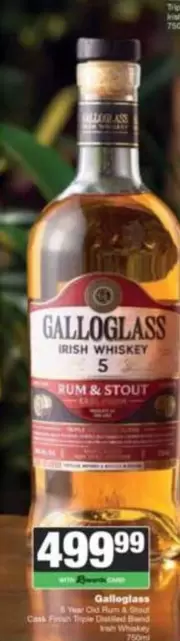 Irish Whiskey 5 Rum & Stout