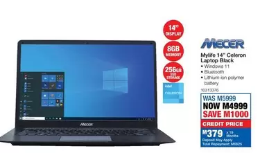 Mecer - MyLife 14" Celeron Laptop