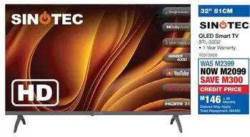 Sinotec - QLED Smart TV STL-3202