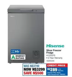 Hisense - Silver Freezer Fridge H125CFS