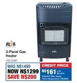 Alva - 3-Panel Gas Heater 10313487