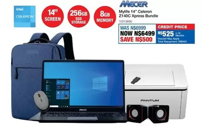 Mecer - MyLife 14" Celeron Z140C Xpress Bundle
