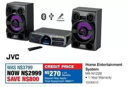 JVC - Home Entertainment System MX-N122B