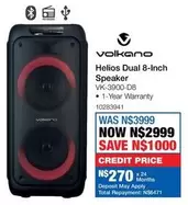 Volkano - Helios Dual 8-Inch Speaker VK-3900-D8