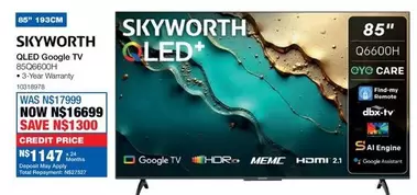 Skyworth - OLED Google TV 85Q6600H