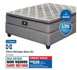 Sealy - 152cm Michigan Base Set 10313260