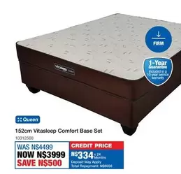 Comfort - 152cm Vitasleep Base Set 10312568