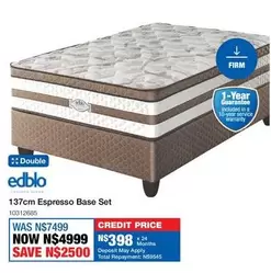 Edblo - 137cm Espresso Base Set