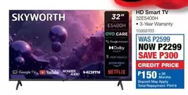 Skyworth - HD Smart TV 32E5400H
