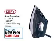 Defy - Grey Steam Iron SI2322CX