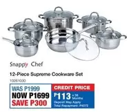 Chef - 12-Piece Supreme Cookware Set 10261030