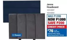 Total - Jenna Headboard 10312937 10312654