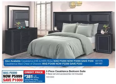 Total - 2-Piece Casablanca Bedroom Suite