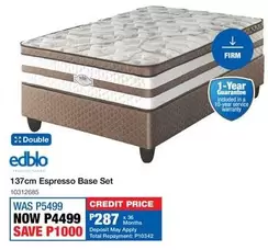 Edblo - 137cm Espresso Base Set
