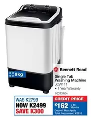 Total - Single Tub Washing Machine JCW111