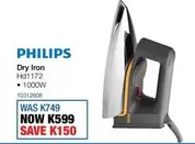 Philips - Dry Iron Hd1172 - 1000W