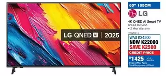 LG - 4K QNED AI Smart TV 65QNED70A6A