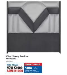 viceroy - 152cm Viceroy Two Tone Headboard