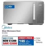 Total - Silver Microwave Oven Em30si
