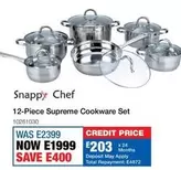 Chef - 12-Piece Supreme Cookware Set 10261030