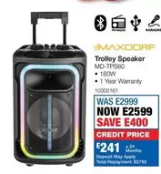 Total - Trolley Speaker MD-TPS60