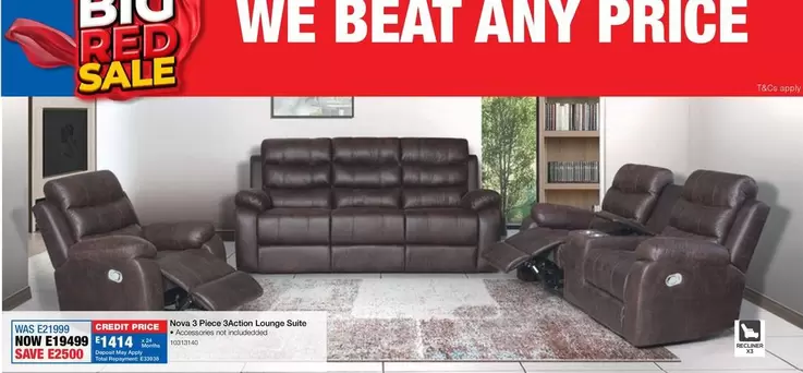 Total - 9 Piece Motion Lounge Suite