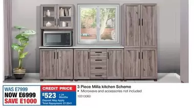 Total - 3 Piece Milla Kitchen Scheme