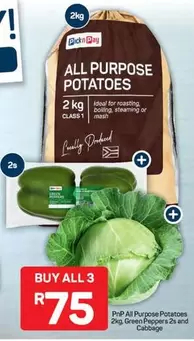 Ideal - All Purpose Potatoes, Green Peppers, Cabbage