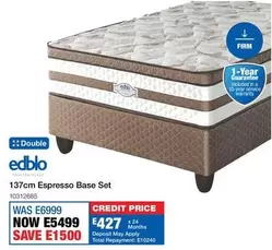 Edblo - 137cm Espresso Base Set