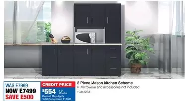 Total - 2 Piece Mason kitchen Scheme