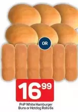 White Hamburger Buns or Hotdog Rolls