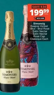 Simonsig - Kaapse Vonkel Brut - Brut Ros
Satin Nectar - Satin Nectar
Ros
Cap Classique Each