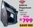 2600 W Megasteam Iron