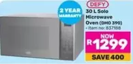 Defy - 30 L Solo Microwave Oven (DMO 390)