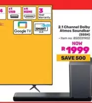 2.1 Channel Dolby Atmos Soundbar (S55H)