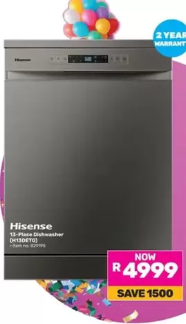 Hisense - 13-Place Dishwasher (HDF300ETB)