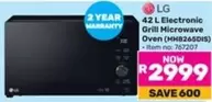 LG - 42 L Electronic Grill Microwave Oven (MH8265DIS)
