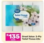Great Value - Toilet Tissue 24s