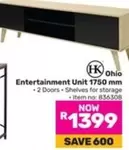 Entertainment Unit 1750 mm
