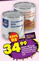 Clover - Condensed Milk Sweetened / Caramel Double Cream Dairy Dessert